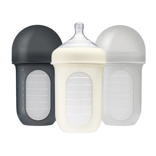NURSH Silicone Pouch 8oz Bottle - Gray