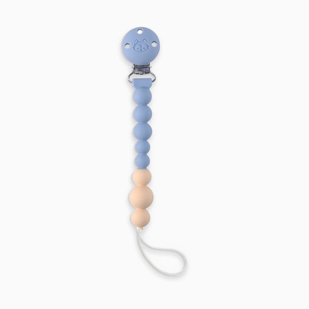 Babesta Pacifier Clip - Blue Fog by Loulou Lollipop