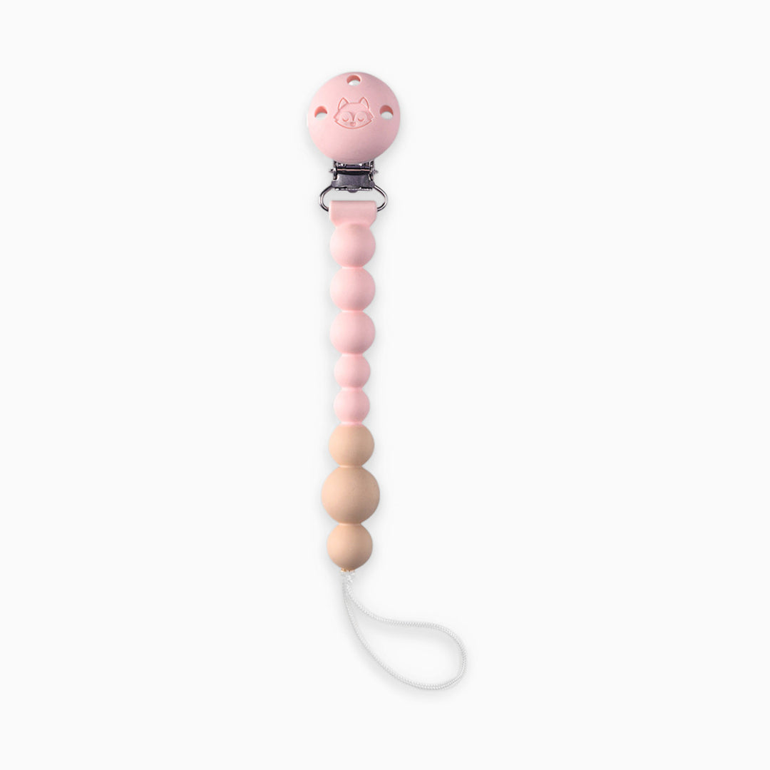 Babesta Pacifier Clip - Pink Quartz by Loulou Lollipop