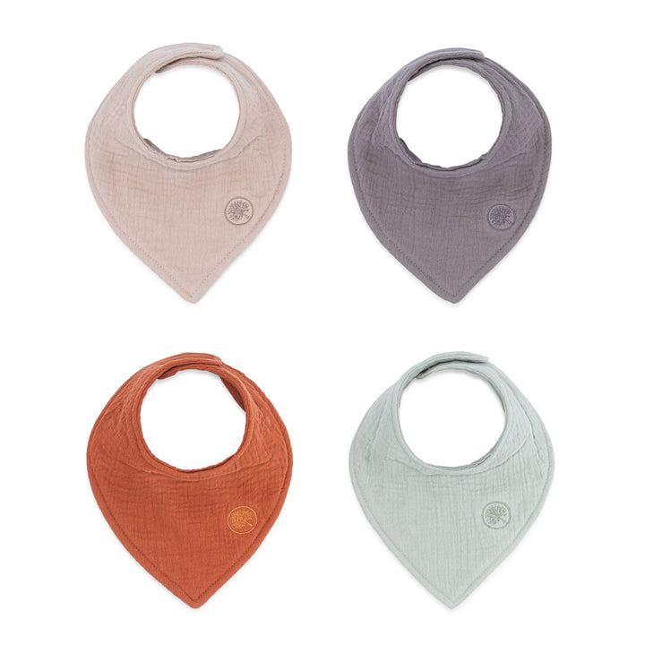 Babesta Pebble Muslin Bandana Bibs by Parker Baby Co.