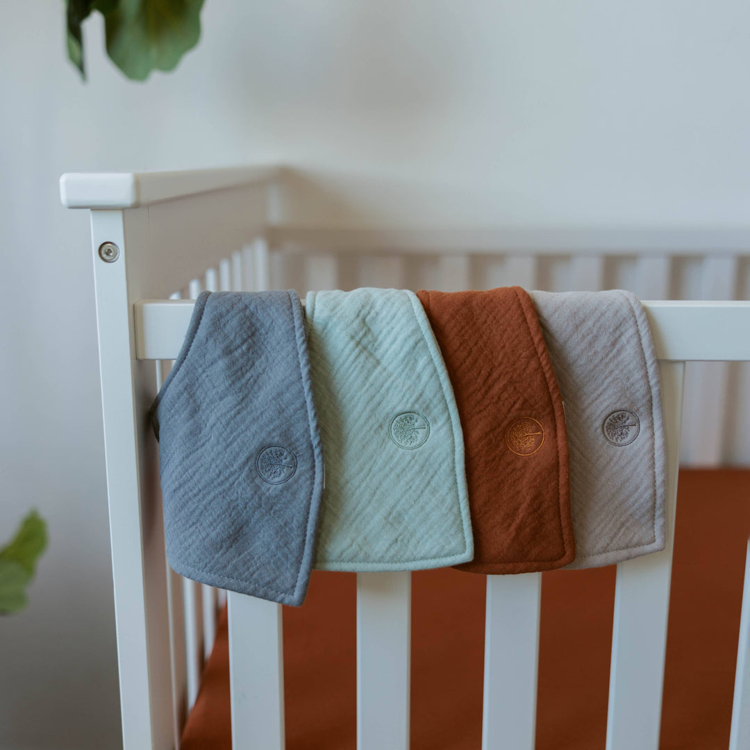 Babesta Pebble Muslin Bandana Bibs by Parker Baby Co.
