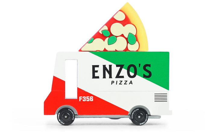 Babesta Pizza Van Wood Toy by Candylab Toys