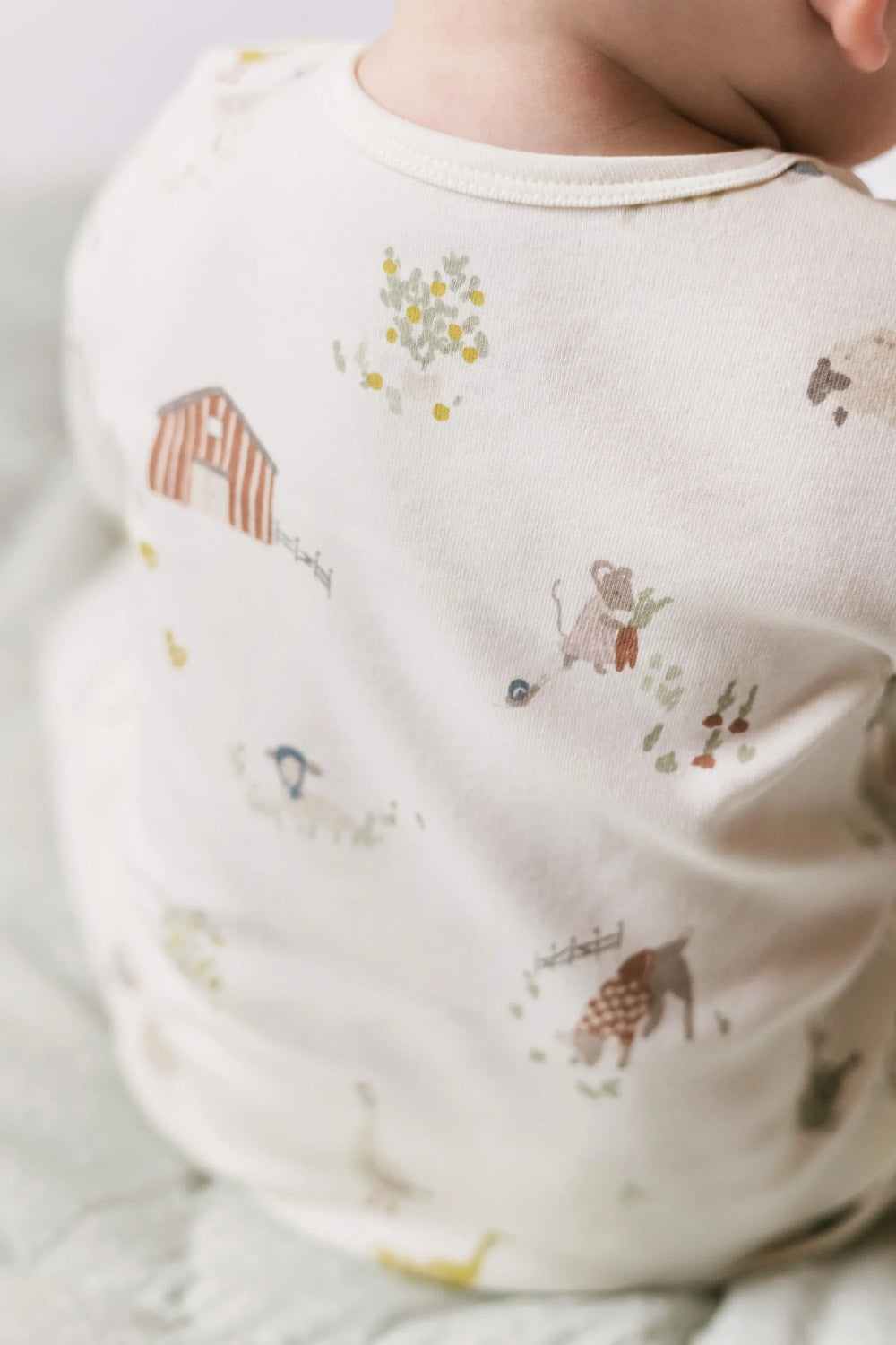 Babesta Placket Romper - On The Farm by Pehr