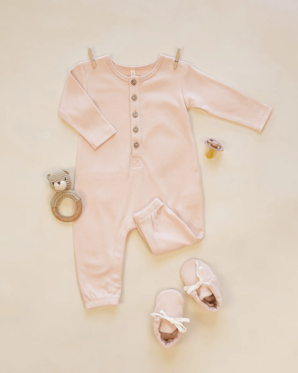 Babesta Quincy Mae Baby Booties Dusty Rose