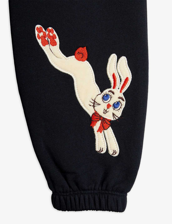 Babesta Rabbit Application Sweatpants by Mini Rodini