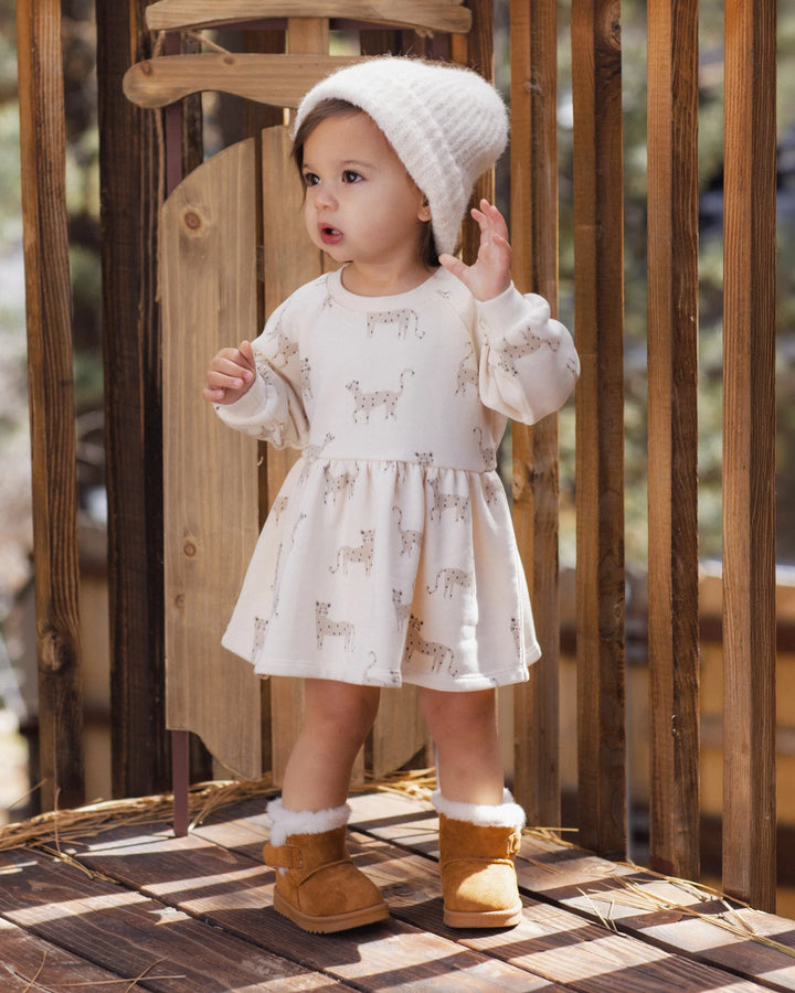 Babesta Raglan Dress Leopards by Rylee + Cru