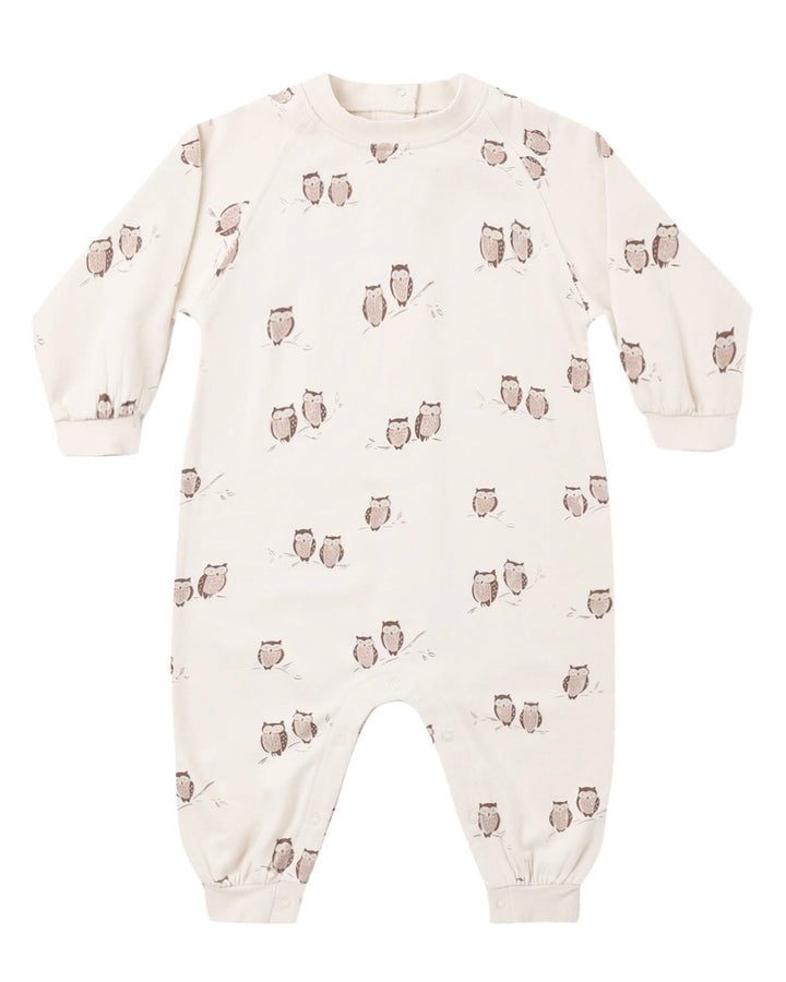 Babesta Raglan Jumpsuit Owls by Rylee + Cru