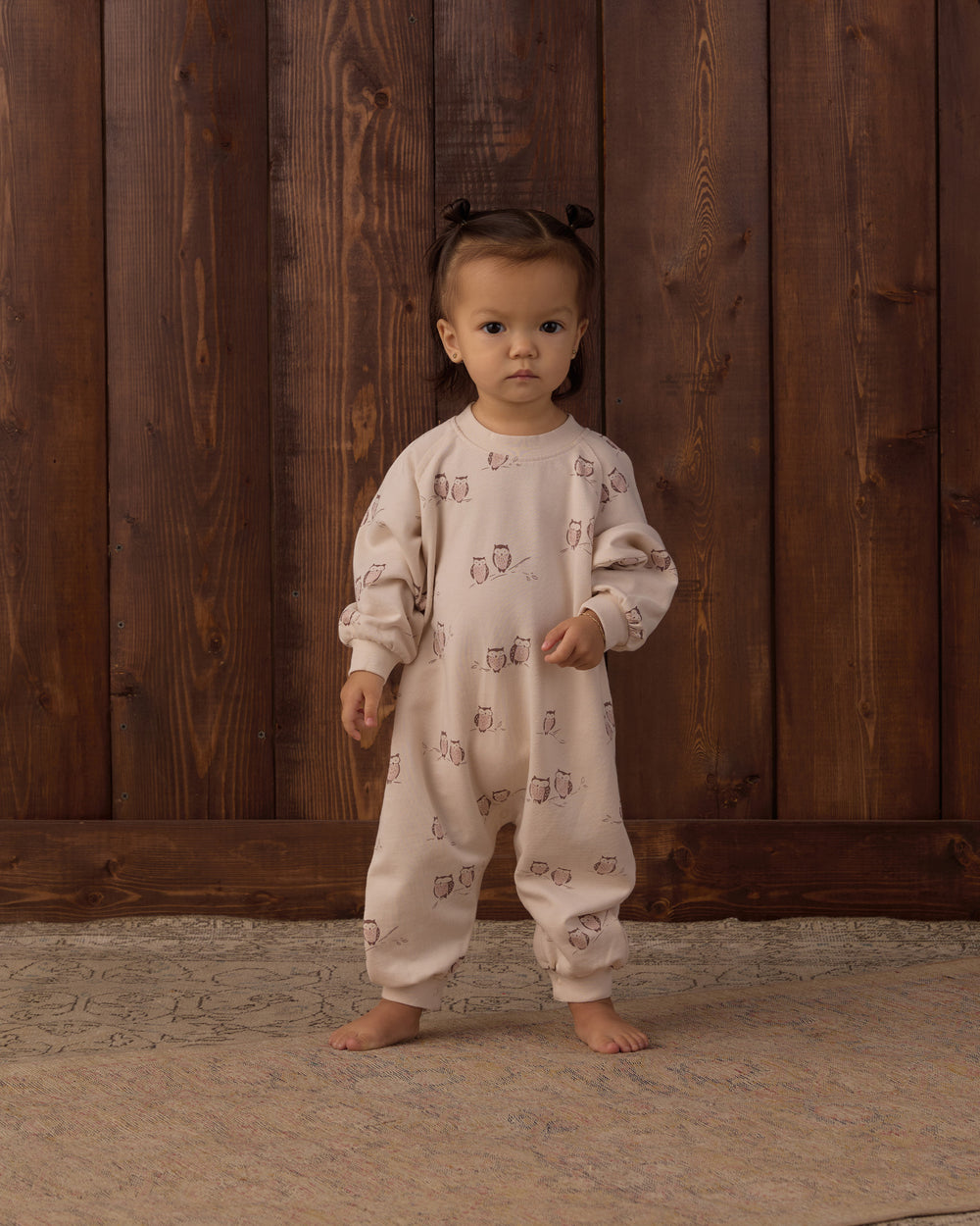 Babesta Raglan Jumpsuit Owls by Rylee + Cru