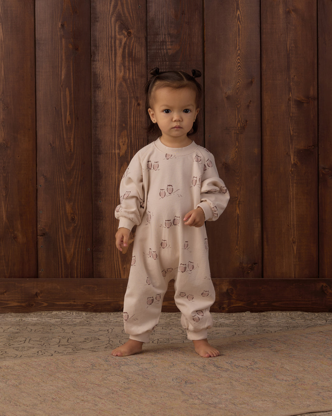 Babesta Raglan Jumpsuit Owls by Rylee + Cru