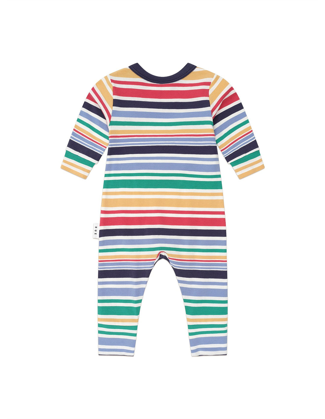 Babesta Rainbow Stripe Huxbear Romper by Huxbaby