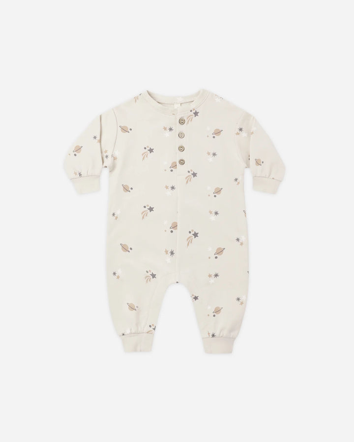 Babesta Relaxed Fleece Jumpsuit Space by Quincy Mae 