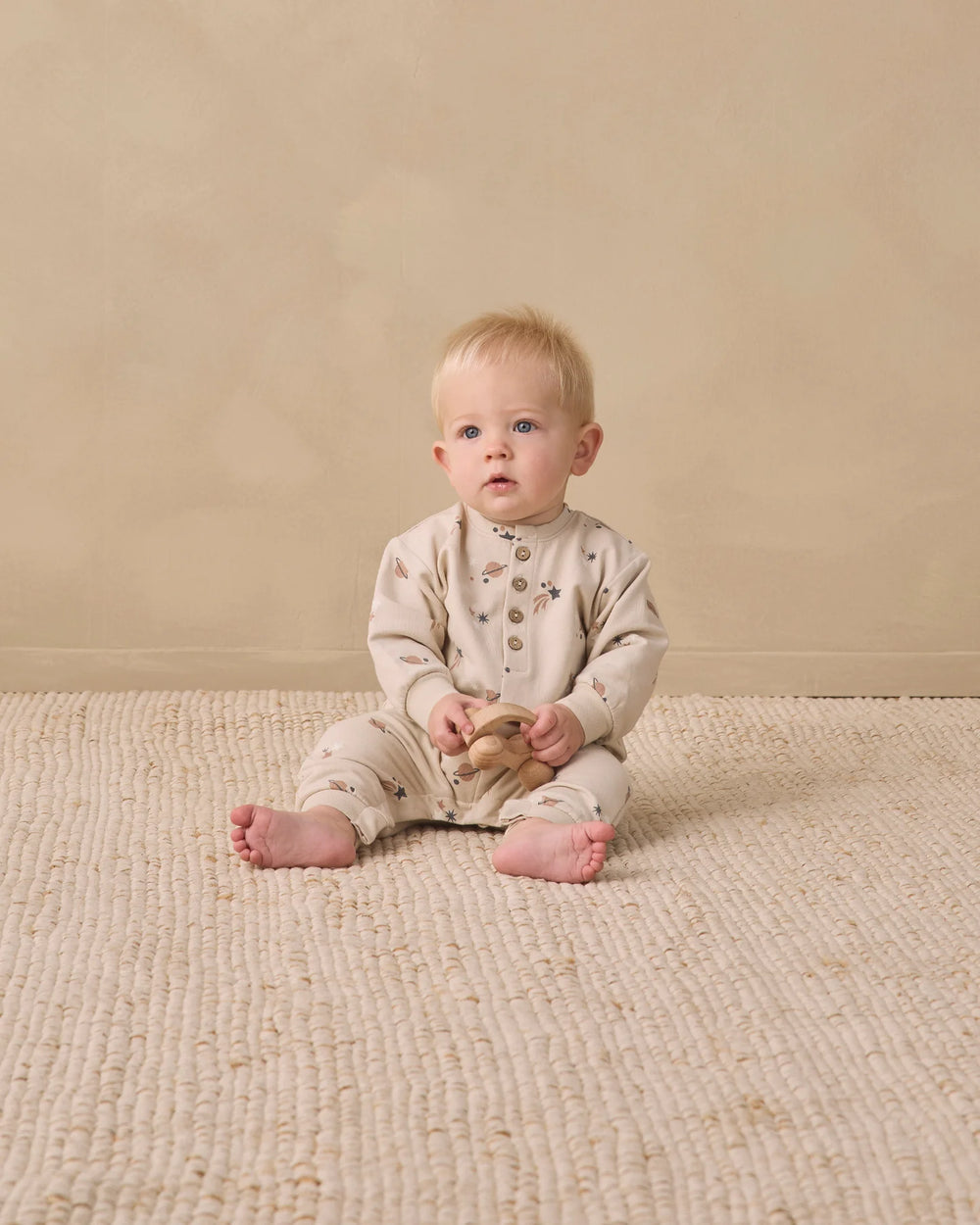 Babesta Relaxed Fleece Jumpsuit Space by Quincy Mae 