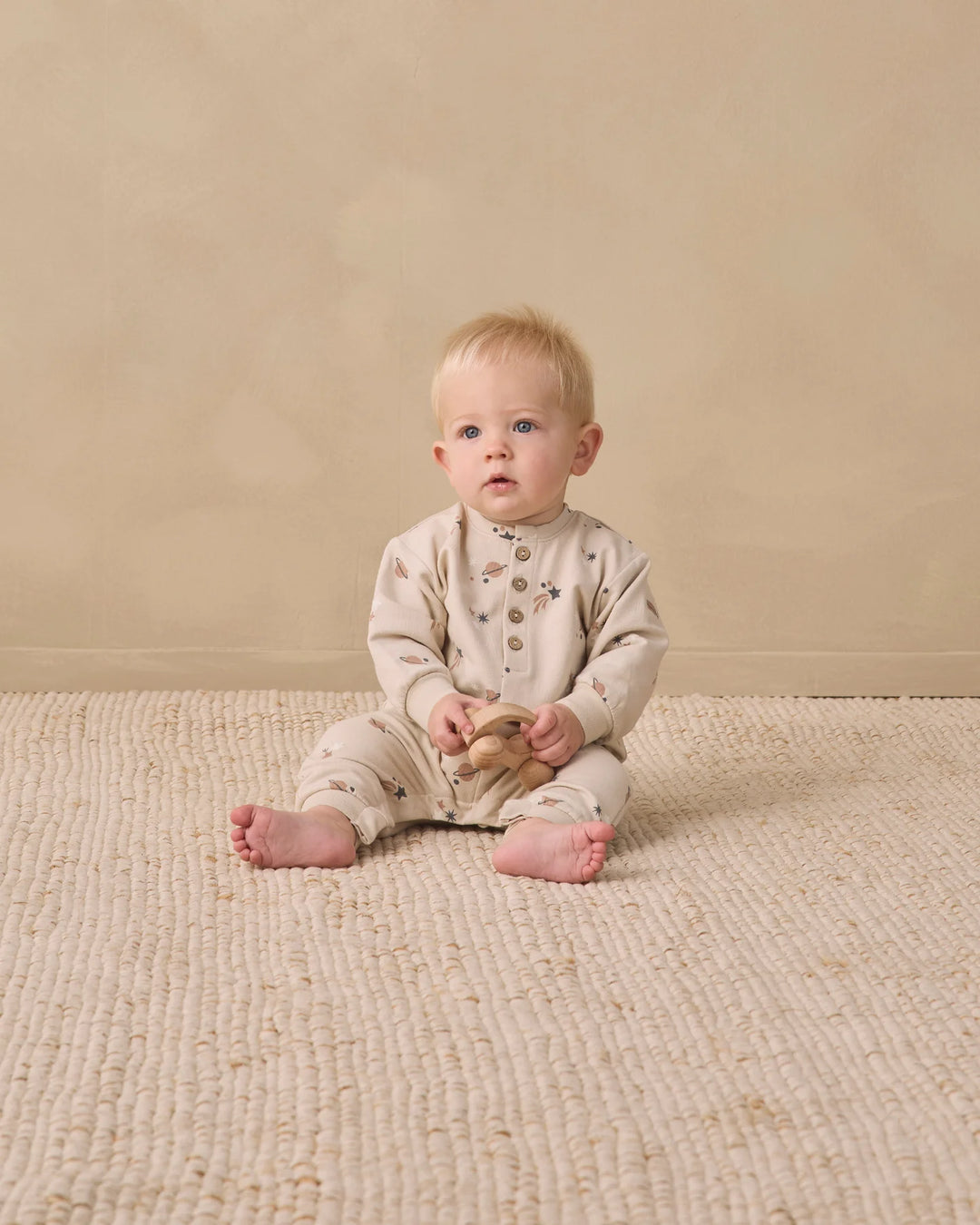 Babesta Relaxed Fleece Jumpsuit Space by Quincy Mae 