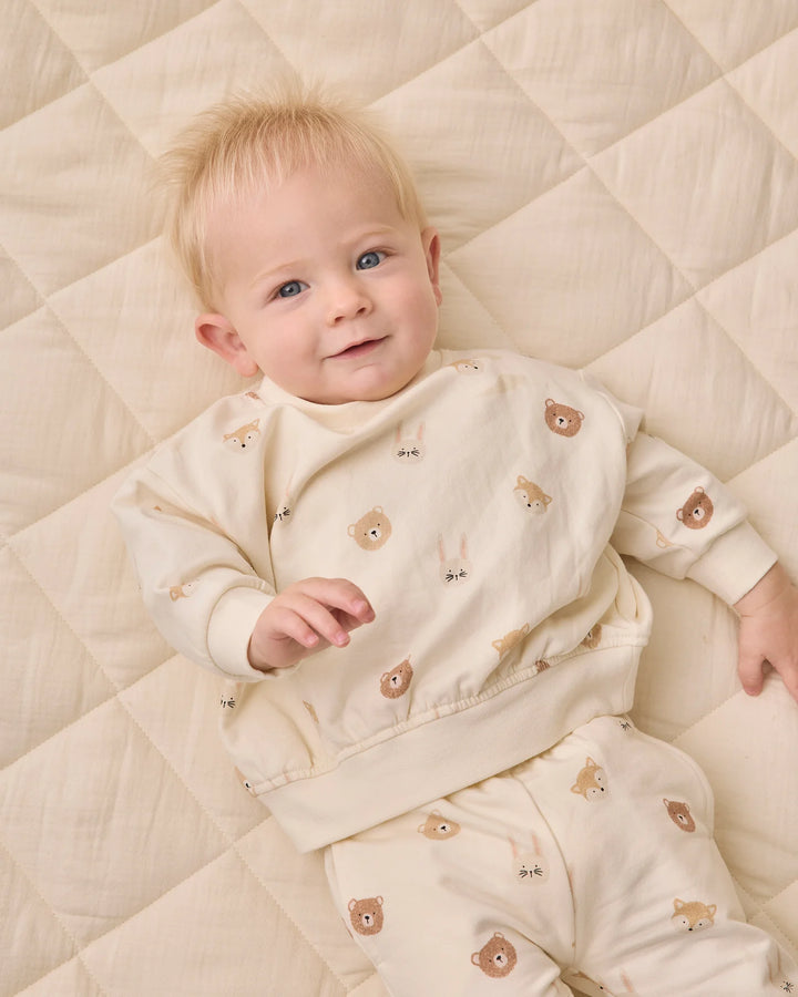 Babesta Relaxed Fleece Sweatshirt Critters by Quincy Mae