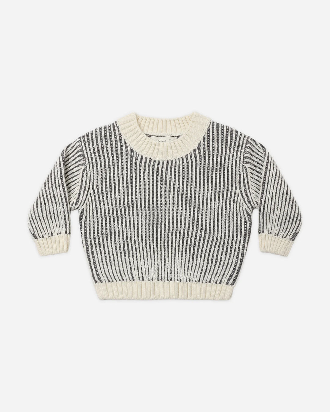 Babesta Relaxed Knit Sweater Midnight Stripe by Quincy Mae