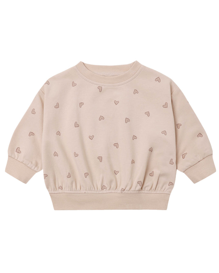 Babesta Relaxed Sweatshirt Hearts by Quincy Mae