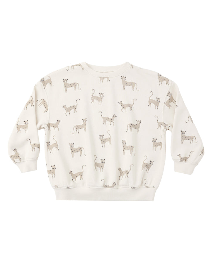 Babesta Relaxed Sweatshirt Leopards by Rylee + Cru