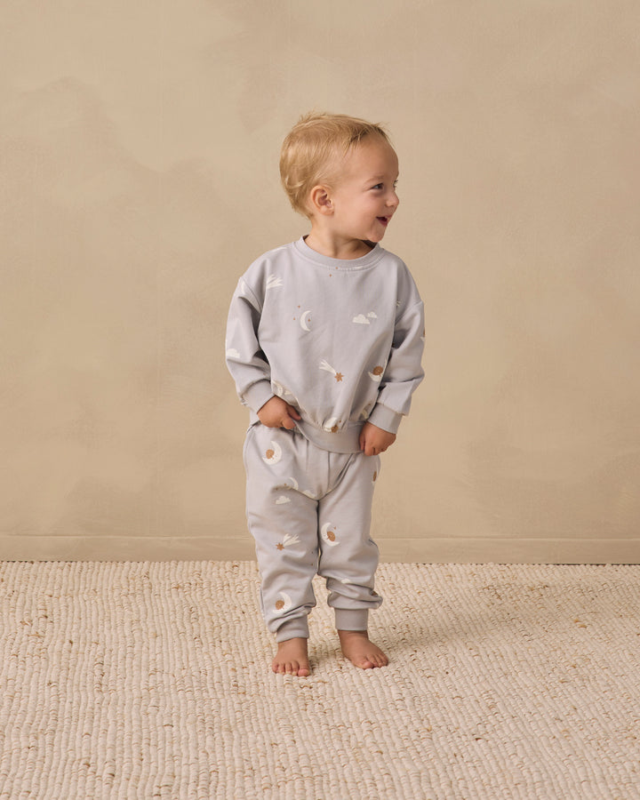 Babesta Relaxed Sweatshirt Sky Friends by Quincy Mae
