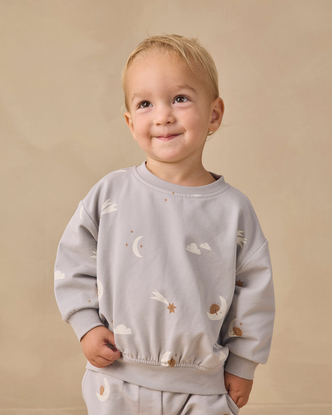 Babesta Relaxed Sweatshirt Sky Friends by Quincy Mae
