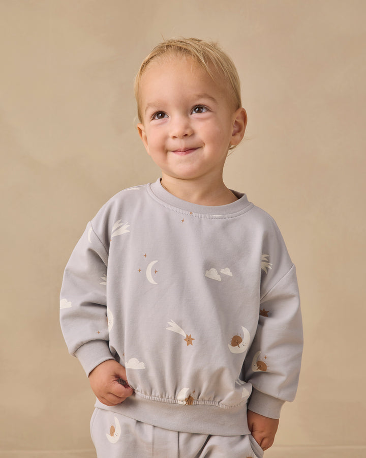 Babesta Relaxed Sweatshirt Sky Friends by Quincy Mae
