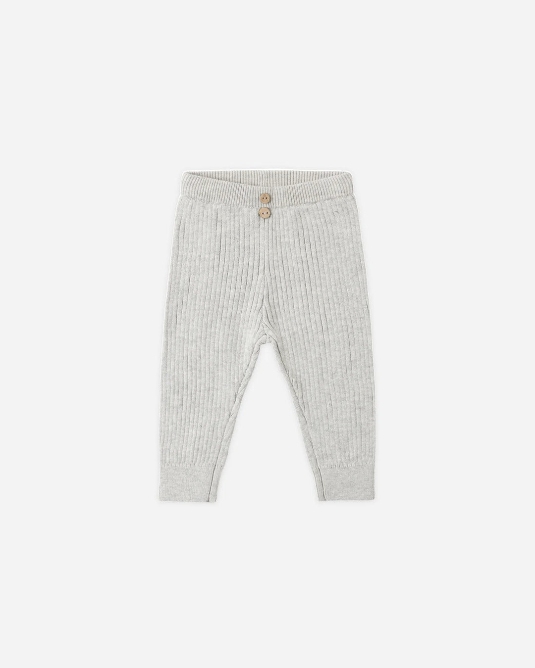 Babesta Rib Knit Leggings Heathered Fog by Quincy Mae