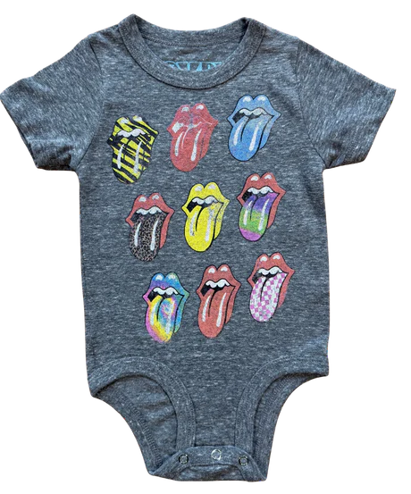 Rolling Stones Colorful Tongue Onesie
