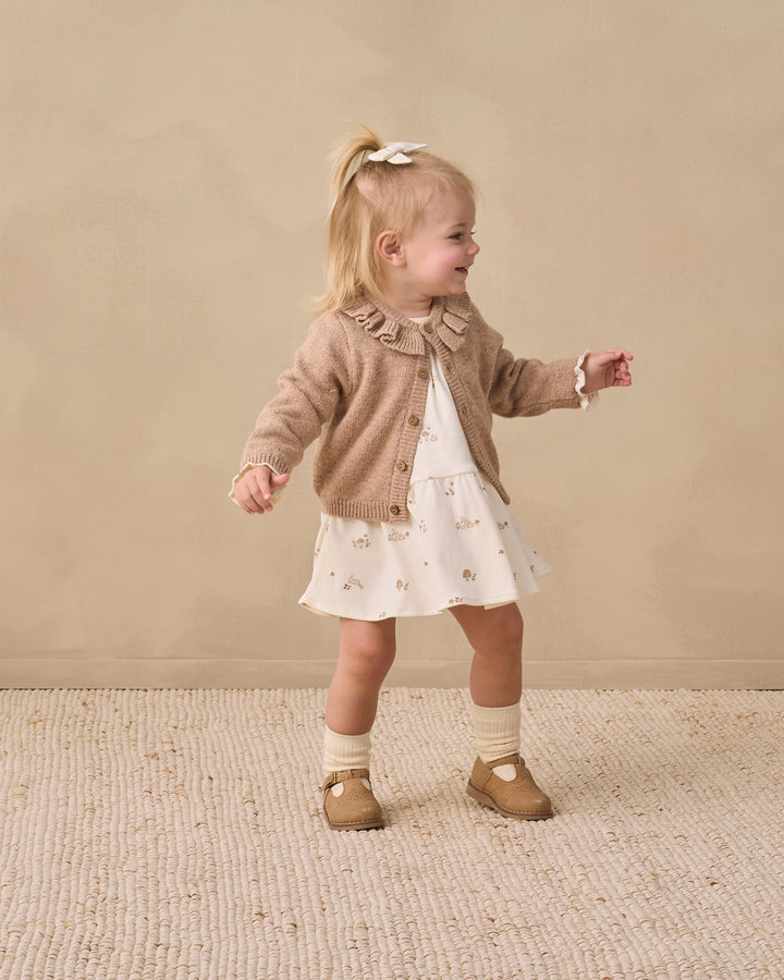 Babesta Ruffle Collar Cardigan by Quincy Mae 