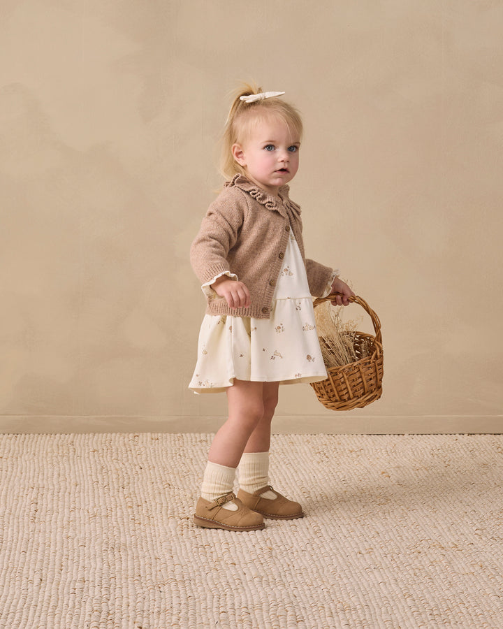 Babesta Ruffle Collar Cardigan by Quincy Mae 