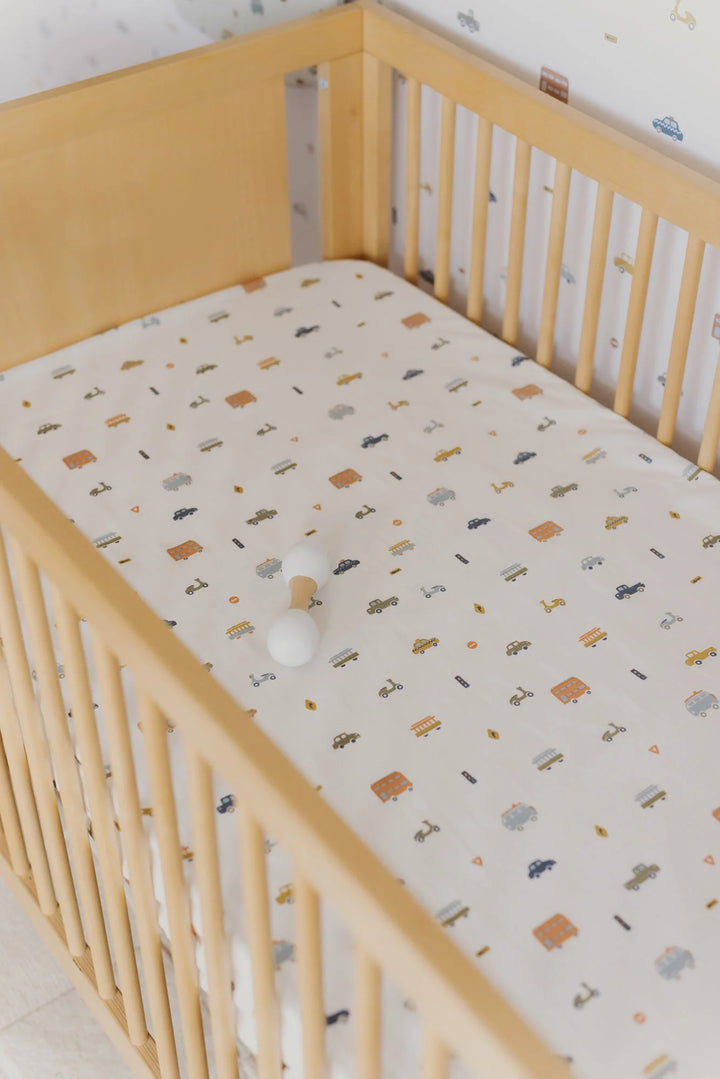 Babesta Rush Hour Crib Sheets by Pehr