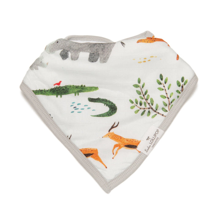 Babesta Safari Jungle Bandana Bib Set 2 - Pack by Loulou Lollipop