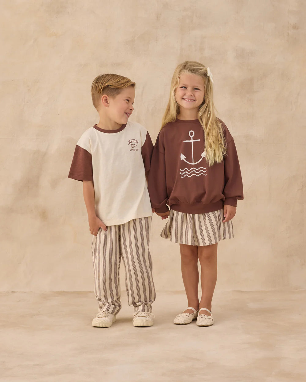 Babesta Sasha Skort - Brown Stripe by Rylee and Cru