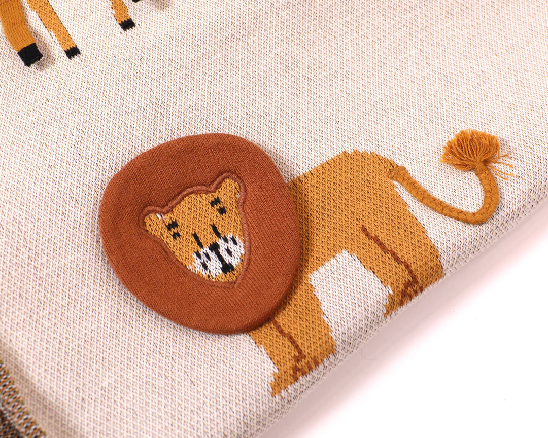 Babesta Savannah 3D Jacquard Knit Baby Blanket