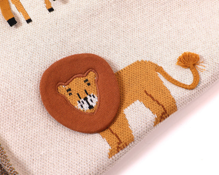 Babesta Savannah 3D Jacquard Knit Baby Blanket