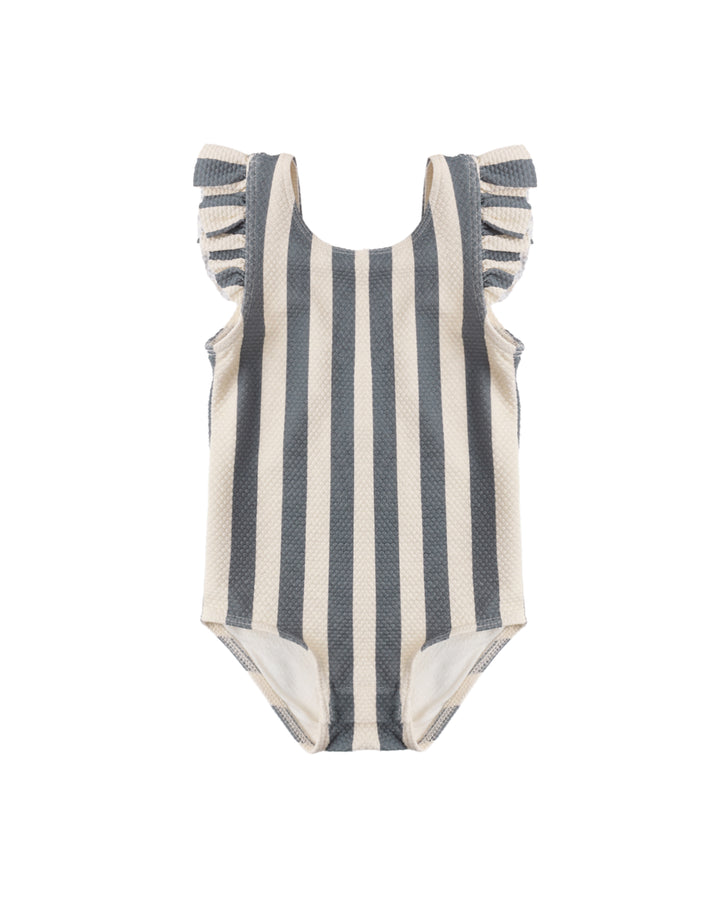Babesta Scoop Back Swimsuit - Retro Stripe by Quincy Mae