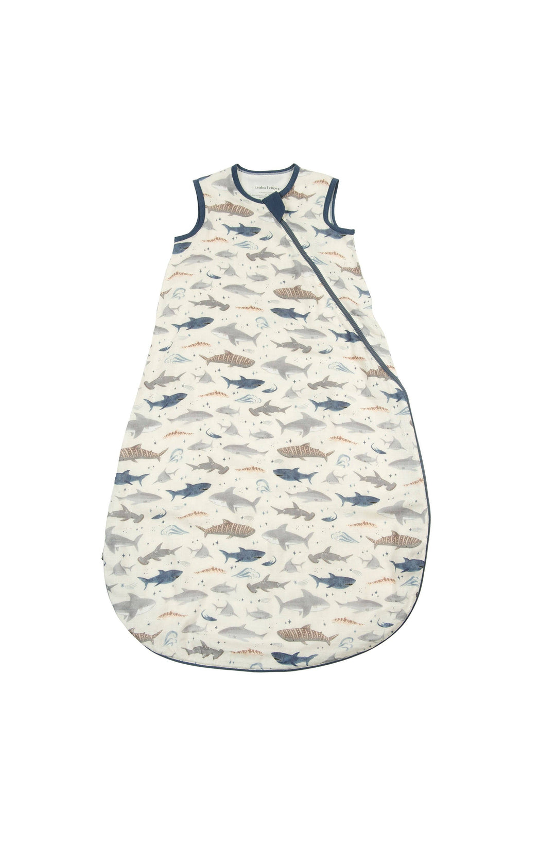 Babesta Sharks Muslin Sleep Bag by Loulou Lollipop