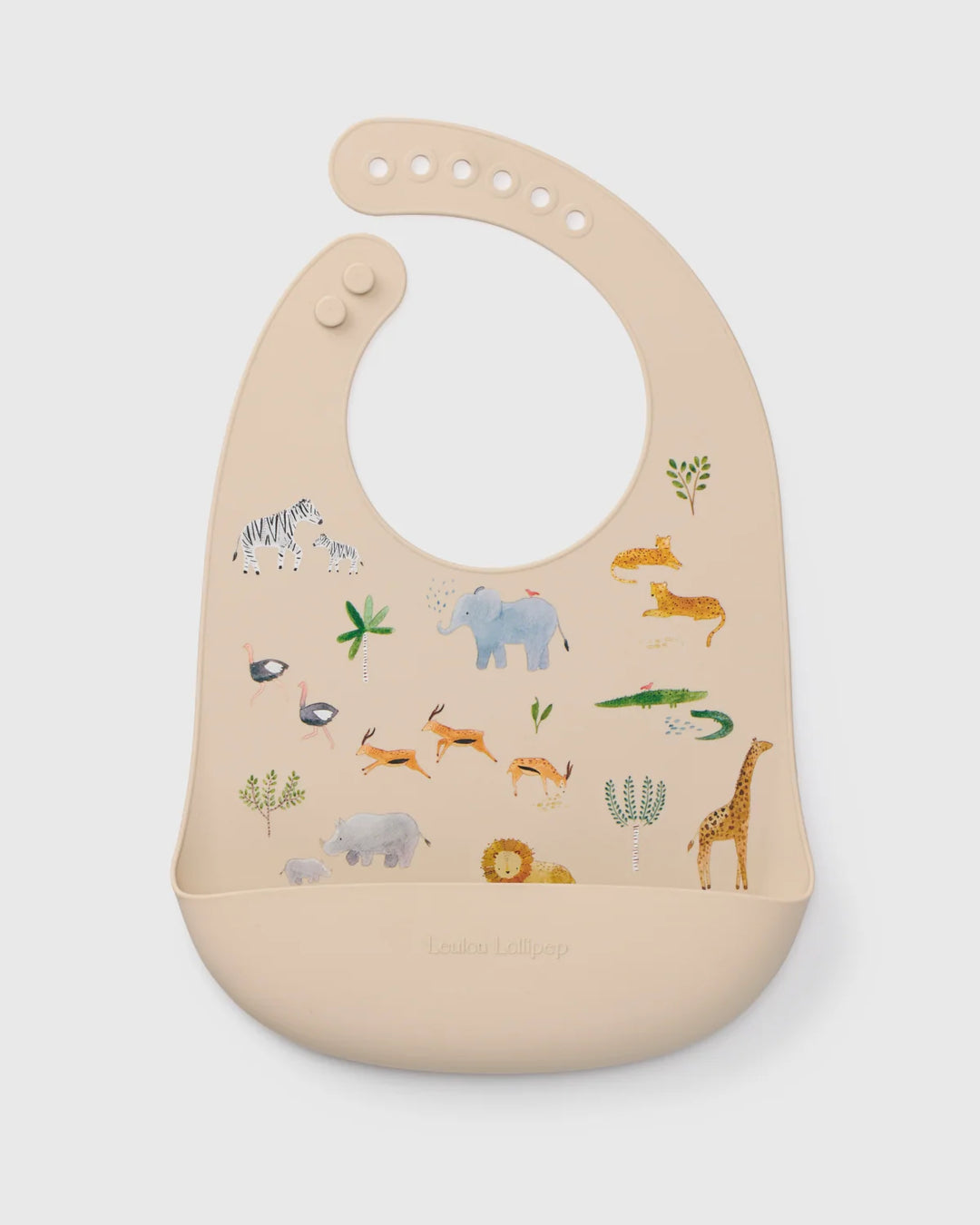 Babesta  Silicone Bib Safari Jungle by Loulou Lollipop