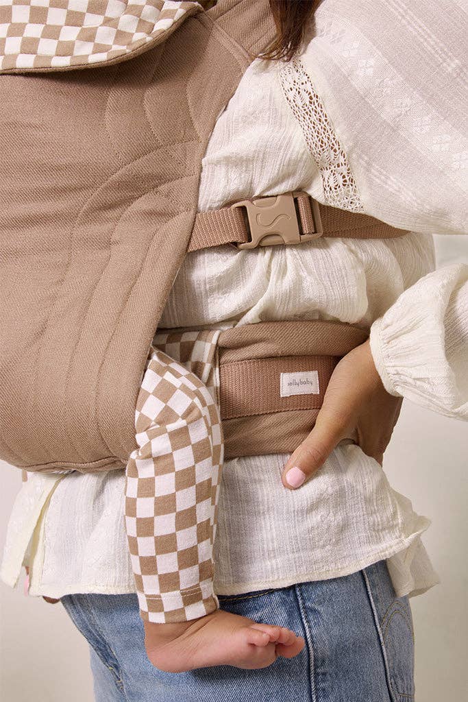 Babesta Solly Baby Almondine Chequer Soft Buckle Carrier 