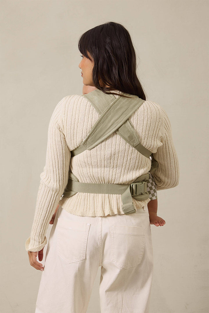 Babesta Solly Baby Sage Chequer Soft Buckle Carrier