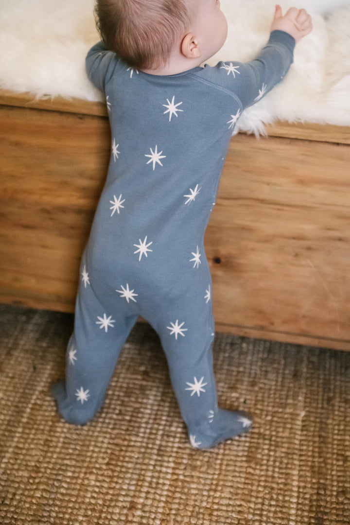 Babesta Starry Midnight Ribbed Sleeper by Pehr