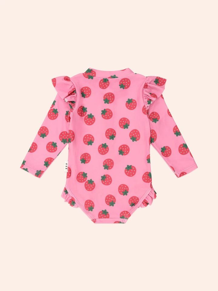 Babesta Strawberry Fields Forever Frill Swimsuit by Huxbaby