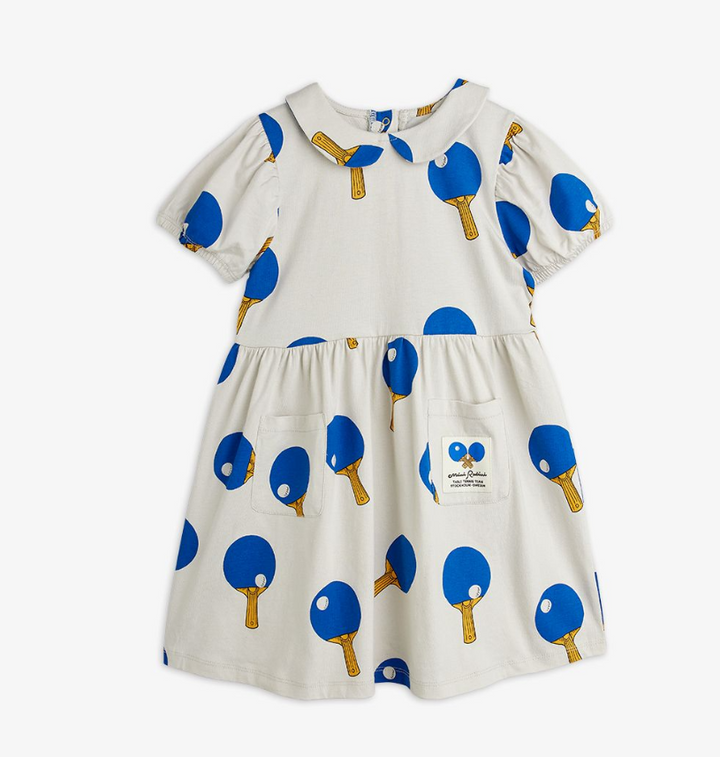 Table Tennis AOP SS Dress by Mini Rodini