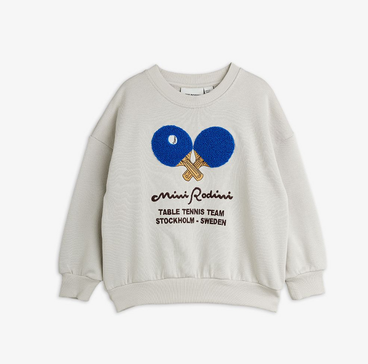  Table Tennis Chenille Sweatshirt by Mini Rodini 