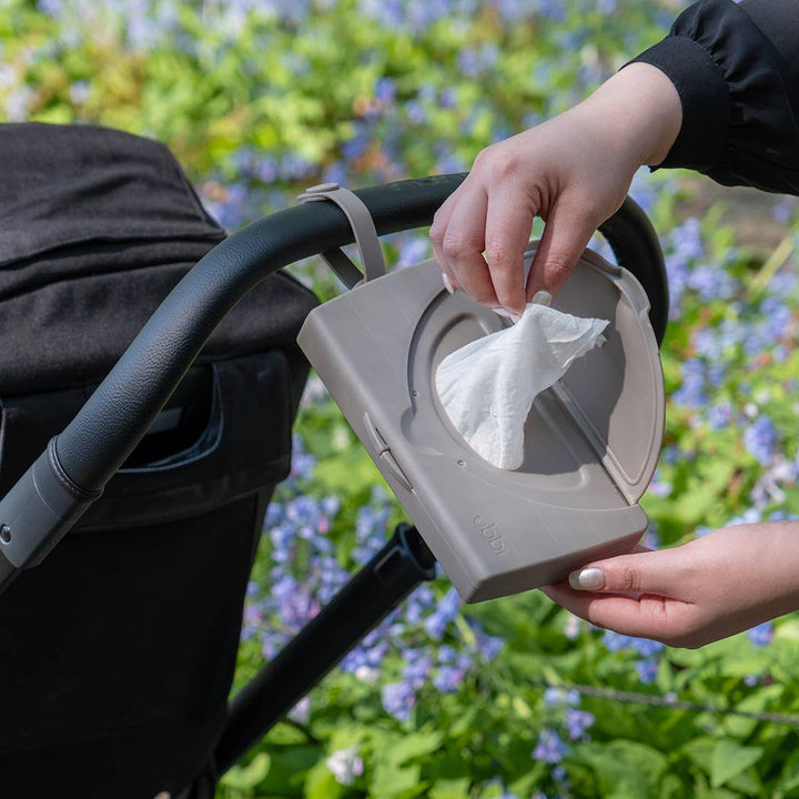 Babesta Taupe On-The-Go Baby Wipes Dispenser by Ubbi 