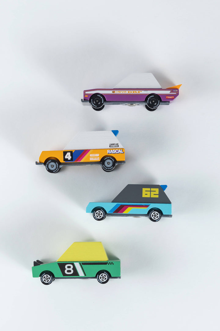 Babesta Tokyo Heat 4-Pack Wooden Cars by Candylab Toys