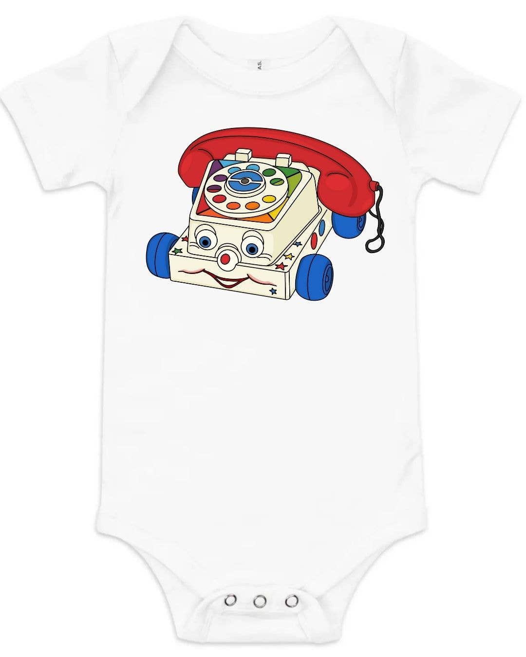 Babesta Toy Chatter Phone Graphic Onesie