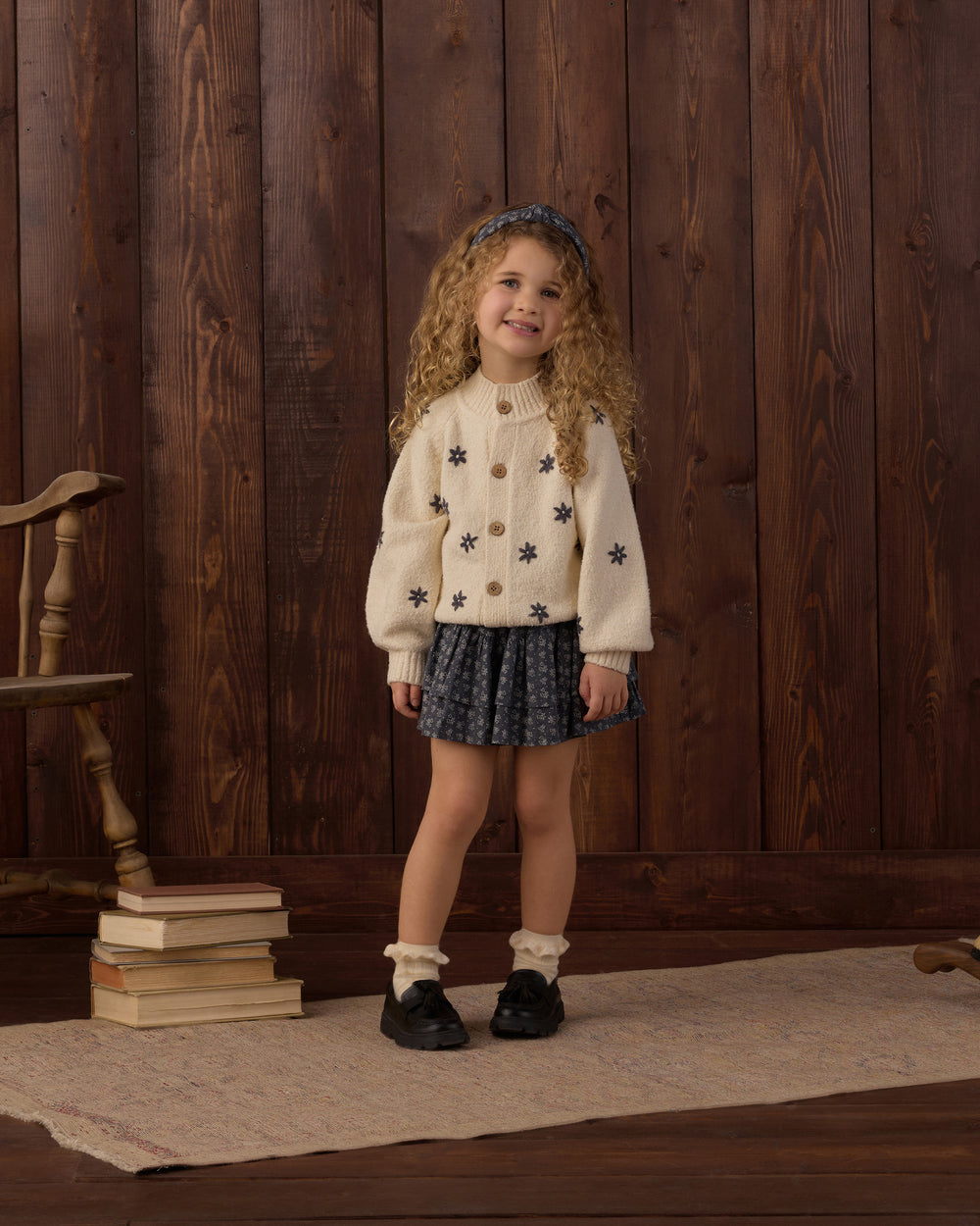 Babesta Tulip Cardigan Midnight Daisy by Rylee + Cru