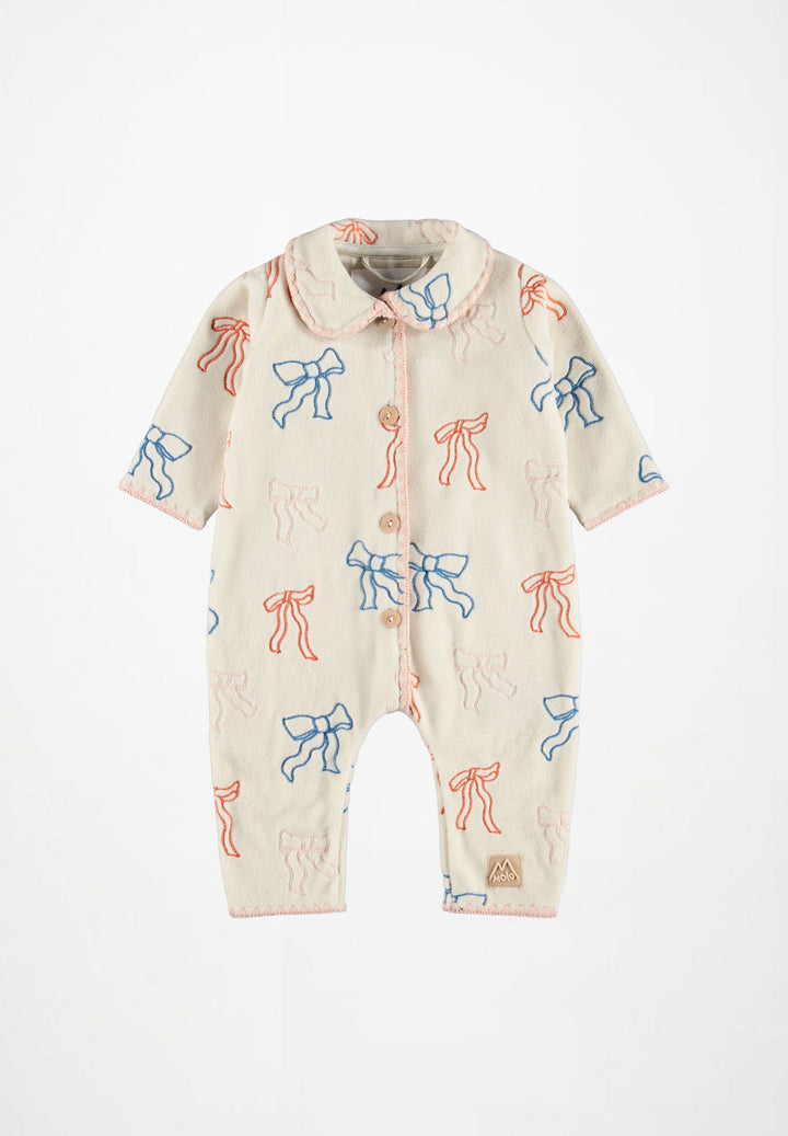 Babesta Udella Fleece Suit Bows by Molo 