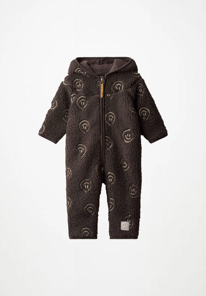Babesta Umeko Fleece Suit Brown Smile 