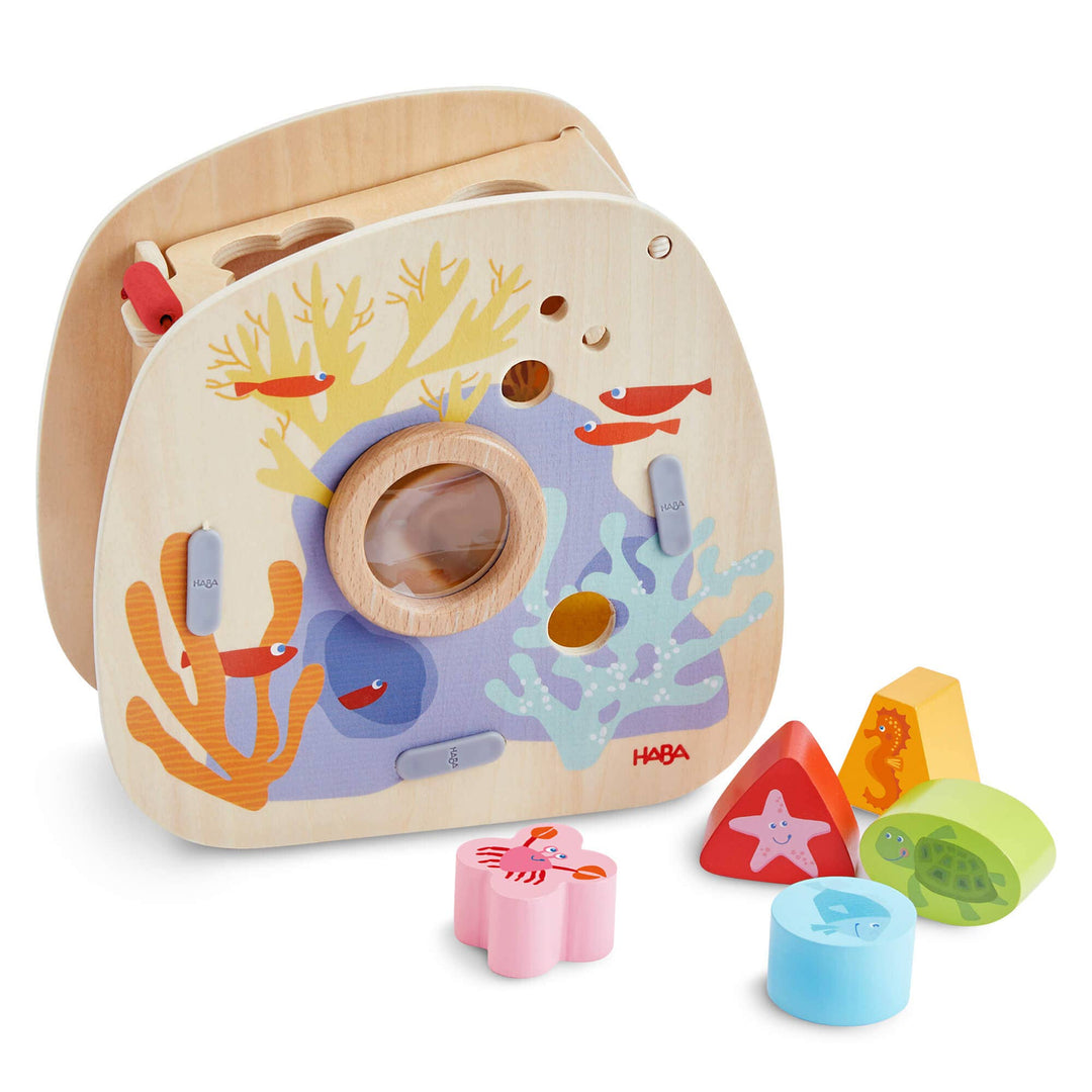 Babesta Underwater World Wooden Shape Sorter by HABA USA