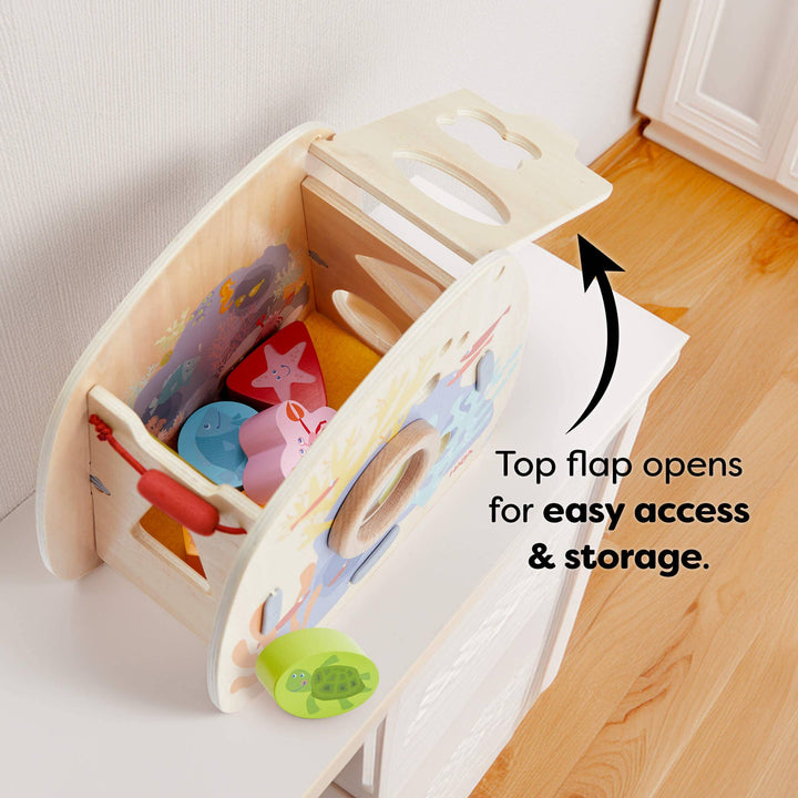 Babesta Underwater World Wooden Shape Sorter by HABA USA